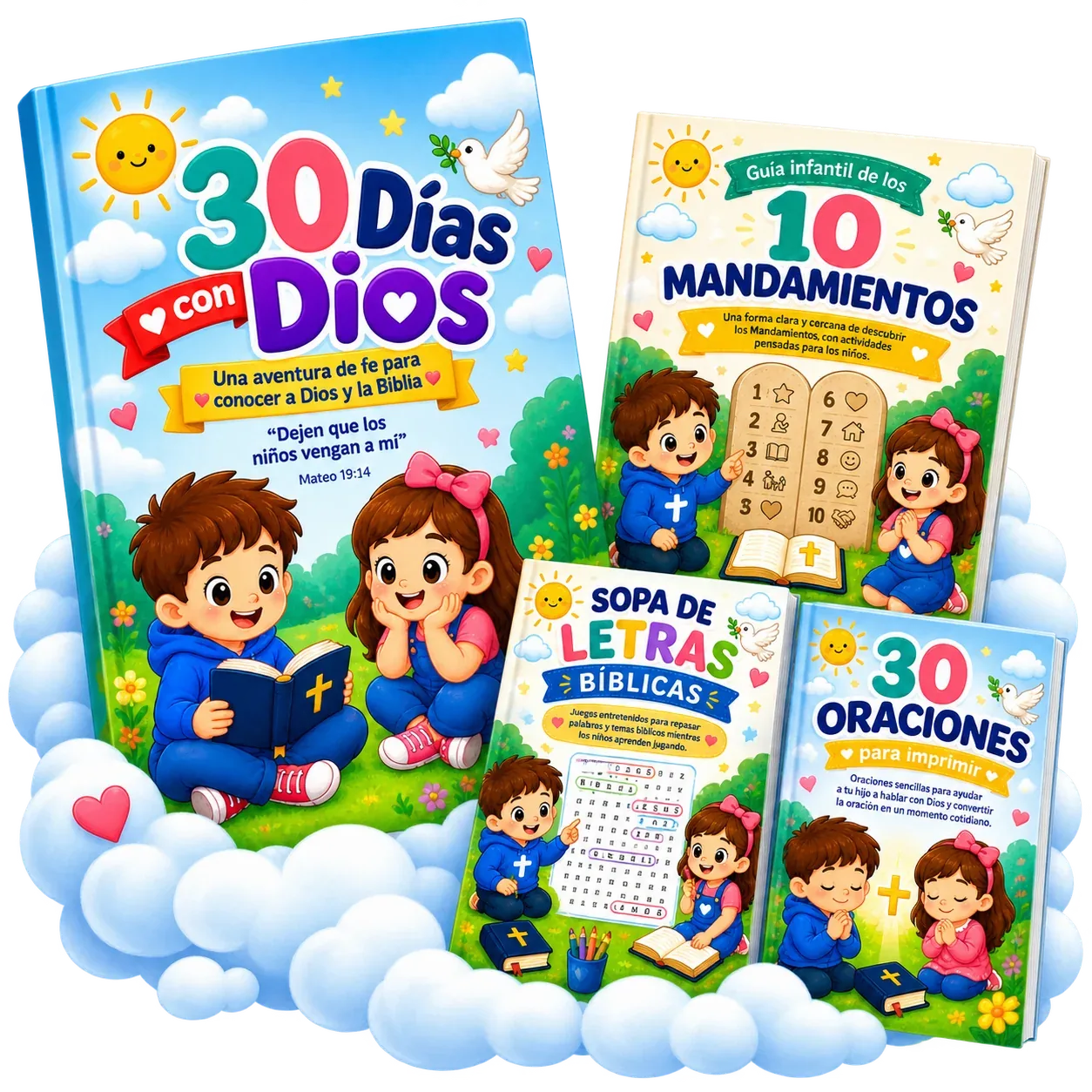 Portada de 30 DÍAS CON DIOS: devocional interactivo para niños