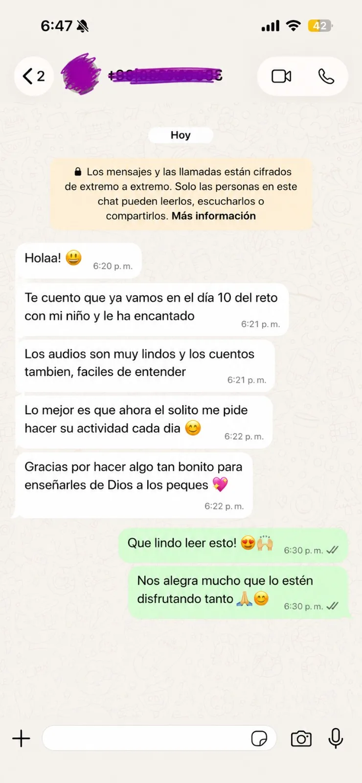 Testimonio de una familia que vivió la experiencia