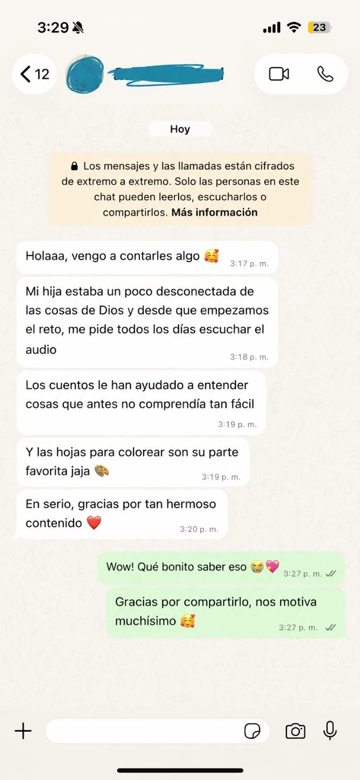 Testimonio de una familia que vivió la experiencia