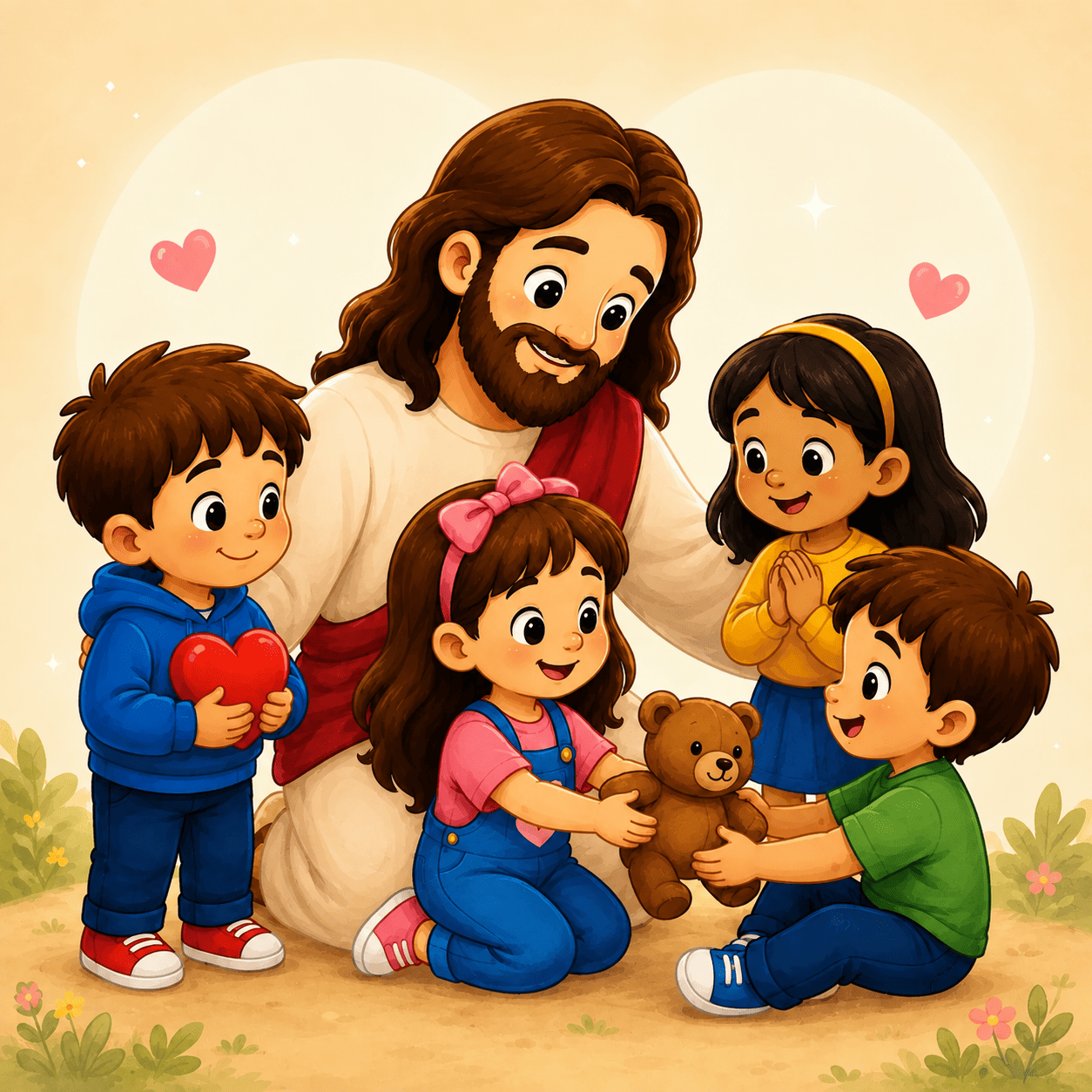 Ilustración: vivir con amor y buenos valores